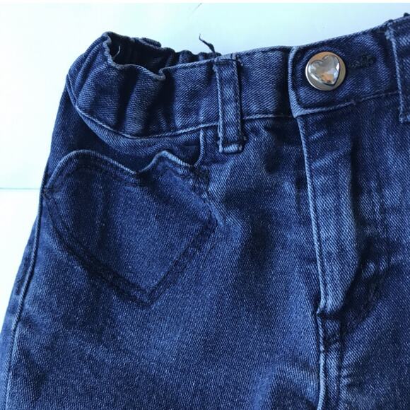 H&M Heart Patch Jeans Size 2 - Picture 3 of 6